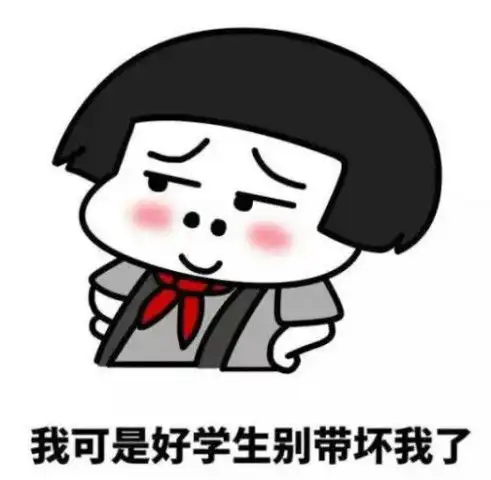 聊天专属表情包我可是好学生,别带坏我了