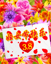 三八妇女节问候祝福动画表情包3.8妇女节祝福语大全简短语句
