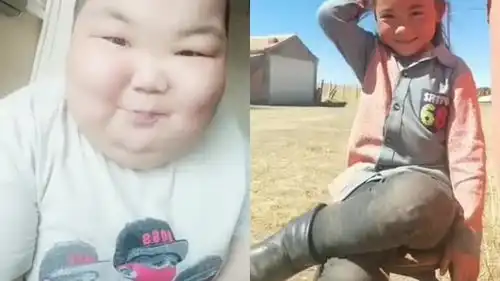 小胖和网红小女孩同框,看到他接下来的表情,原谅我不厚道地笑了
