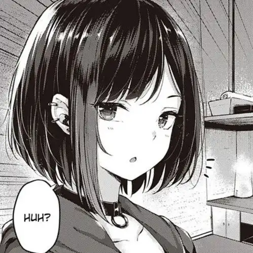 高质量漫画风黑白女漫头
