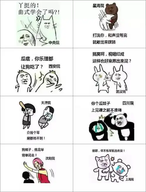学音乐的人就是不一样,表情包都这么有特色,斗图必备,赶紧收藏
