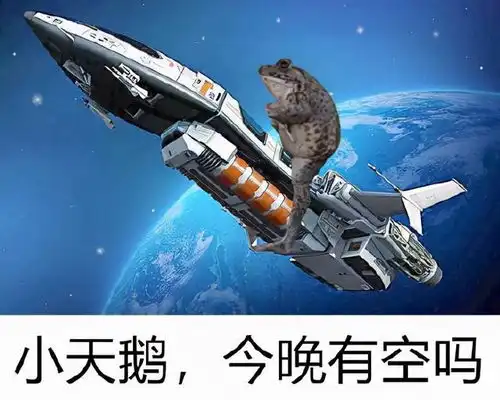 癞蛤蟆表情包小天鹅,今晚有空吗
