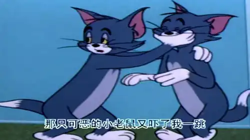 猫和老鼠小老鼠分不清谁是汤姆猫,谁又是汤姆的表弟
