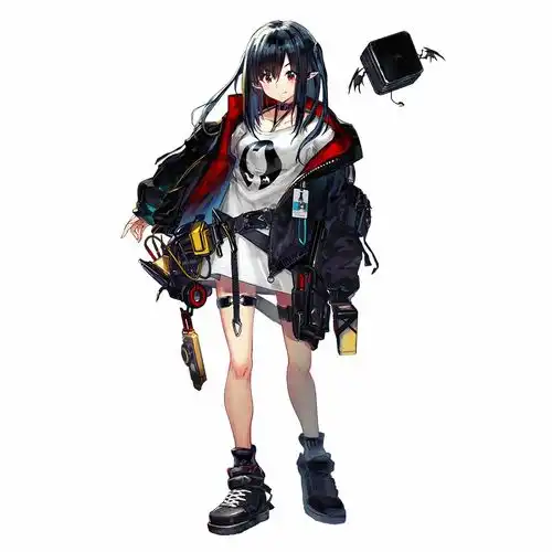 明日方舟可露希尔立绘表情变化
