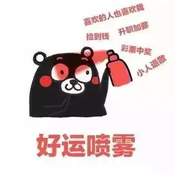 日常迷信好运喷雾表情包
