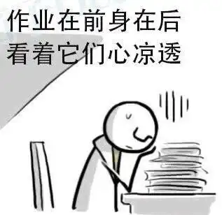 补作业表情包
