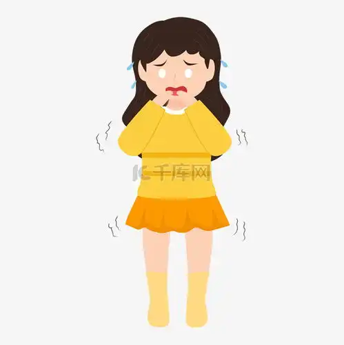 紧张人物女孩表情素材图片免费下载千库网
