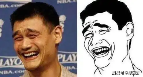 姚明登热搜榜黄圣依撞脸大笑表情包,体育界表情出圈鼻祖
