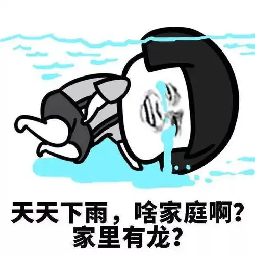 啥家庭啊天天下雨是家里有龙啊
