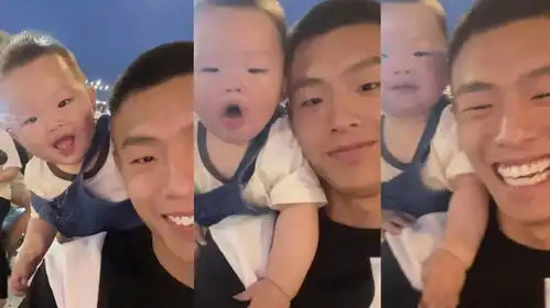 宝宝被爸爸偷亲一口后突然干呕,小表情满是嫌弃爸爸颜值成亮点
