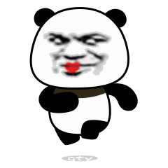 表情包熊猫头聊天动态表情包
