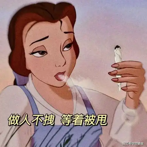 人间真实系列之x迪士尼公主搞笑沙雕表情包
