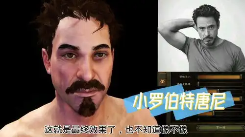 在骑砍2中捏脸小罗伯特唐尼
