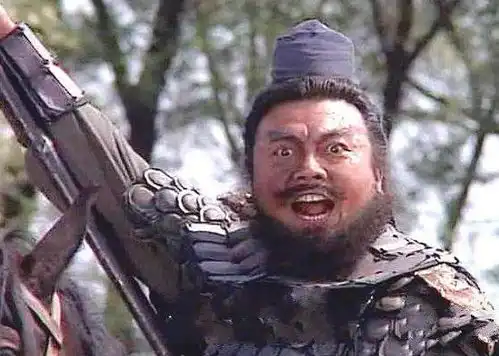 当阳桥上,张飞怒道谁敢与我决一死战夏侯惇的面部表情亮了
