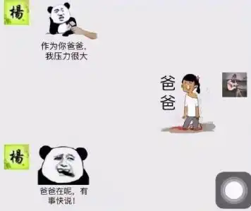 直男爸爸聊天回复火了,每条都有亮点,网友父爱如山体滑坡
