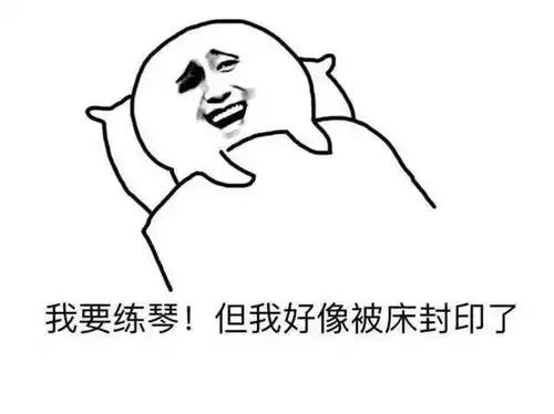练琴的搞笑表情包笑的琴都会自动演奏了
