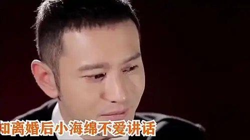 黄晓明得知真相离婚后小海绵不爱说话了不料他的表情,太心酸
