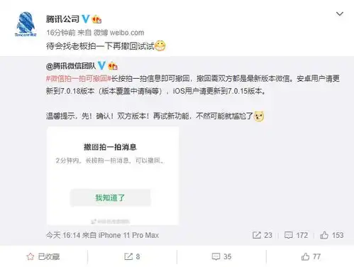 微信官方长按拍一拍消息可撤回,请先确认双方版本
