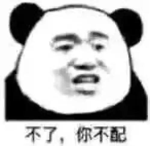 熊猫头表情包你大爷的
