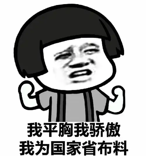 怎样用一张表情包委婉形容女生胸小
