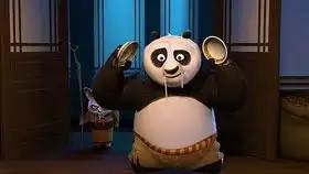 功夫熊猫师傅教阿宝习武

