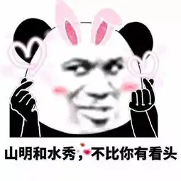 一大波熊猫头表情包了解一下
