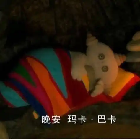 沙雕表情包晚安玛卡巴卡
