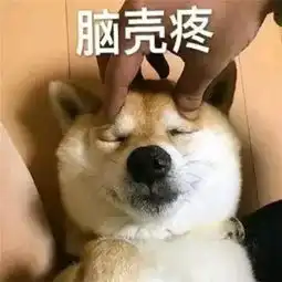 表情包脑坑疼,长的这么帅还要去工地搬砖
