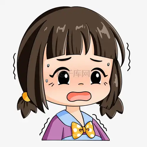 紧张慌张表情包小女孩紧张素材图片免费下载千库网