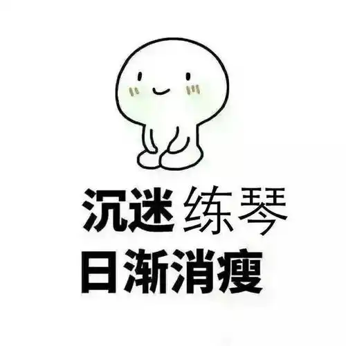 青岛琴行音乐表情包爆笑来袭对方不想练琴,并向你扔了个表情包

