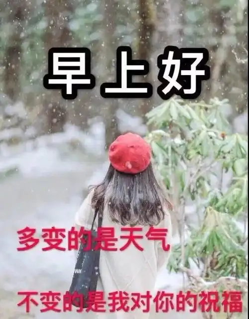 经典的早安问候语大全清晨早上好祝福语动态图片
