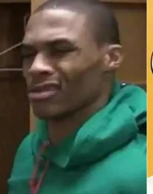 nba现役超巨最想销毁的照片哈登宛如智障,库里日天表情包原型
