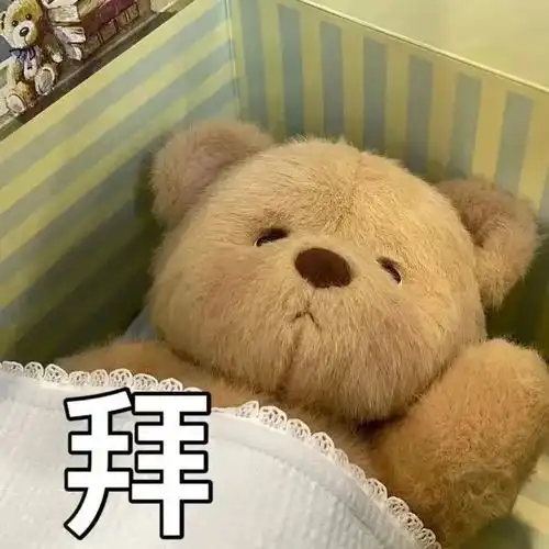 敲可爱的小熊表情包
