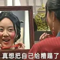照镜子表情包
