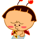 丑丑的瓢虫妹qq表情
