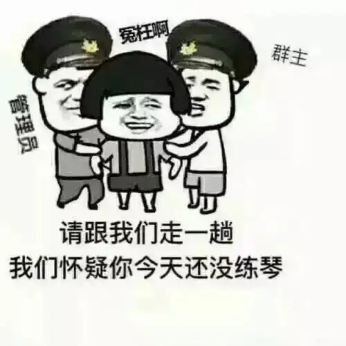一大堆练琴表情包来了
