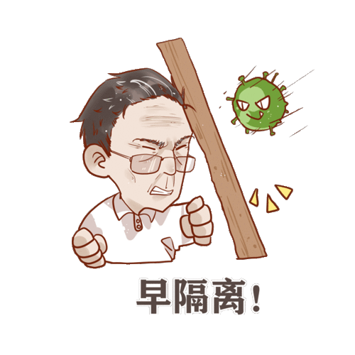 送你一组钟南山表情包,就照这个做

