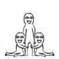 抱大腿的搞笑表情微信头像图片大全
