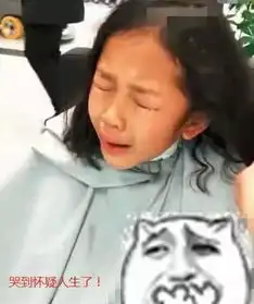 小妹妹死活不肯剪头发,剪完之后表情亮了,网友女版王境泽
