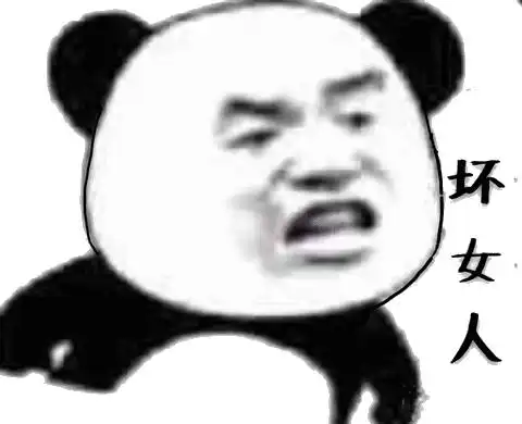 坏女人熊猫头表情包熊猫女人表情
