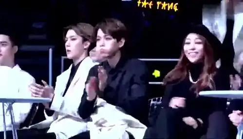 exo在台下看演出边伯贤真的很多表情,一起来感受一下吧
