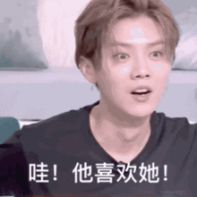 英俊的外貌下藏着八卦的心,鹿晗成节目嗑cp表情包担当

