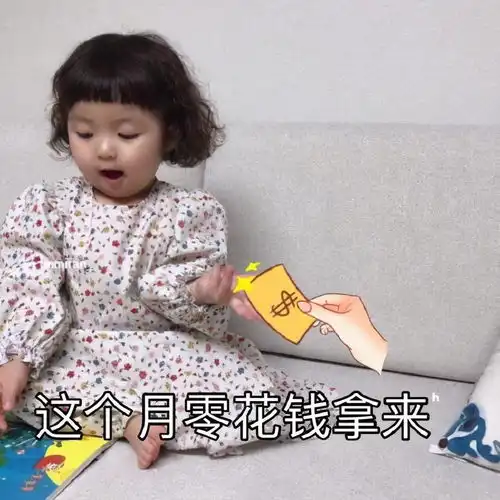 罗熙超级可爱的要钱表情包合集
