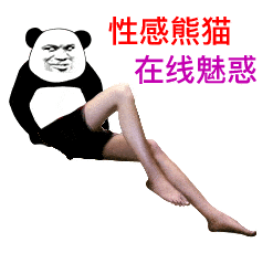 表情性感熊猫,在线魅惑熊猫头表情

