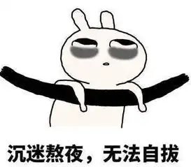 沉迷熬夜无法自拔,熬夜专用表情包

