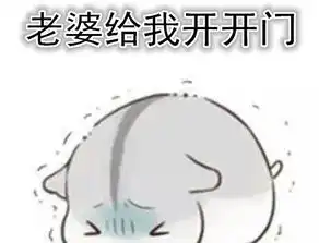 老婆给我开开门表情包大全
