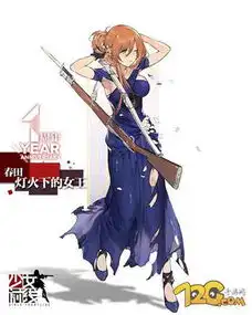少女前线春田灯火下的女王立绘春田晚礼服装扮
