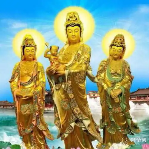 祈求腹中孩儿健康成长,保佑
