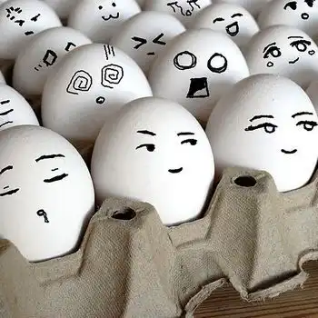 鸡蛋们喜怒哀乐的疯狂表情
