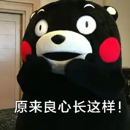 熊本熊版你的良心不会痛吗表情包
